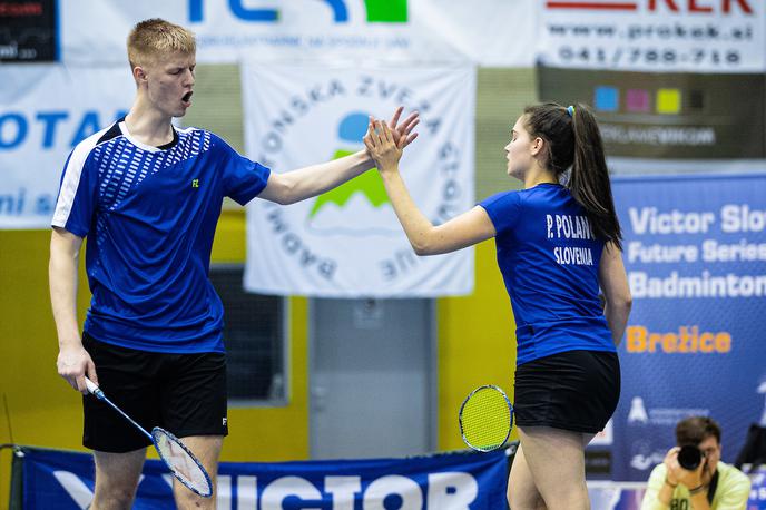 Petra Polanc Miha Ivančič Badminton | Miha Ivančič in Petra Polanc sta na domačem turnirju serije Futures v Brežicah izpadla v četrtfinalu. | Foto Grega Valančič/Sportida