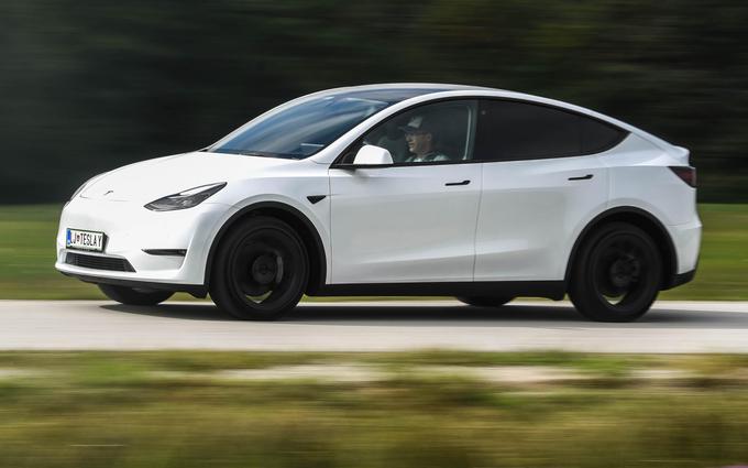 Tesla z 281 registriranimi novimi modeli Y in 3 obvladuje trg električnih avtomobilov v Sloveniji. Model Y je tudi najbolje prodajani posamezni model, najbližje mu je škoda enyaq. | Foto: Gašper Pirman