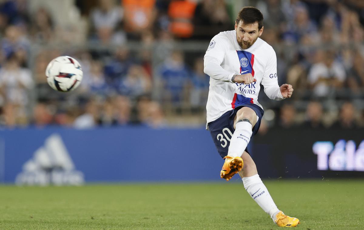 PSG Lionel Messi | Lionel Messi je zadel za točko v predzadnjem krogu, ko je PSG spet postal prvak. | Foto Guliver Image