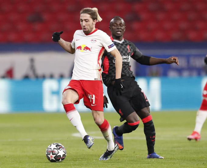 Kevin Kampl v akciji na tekmi proti Liverpoolu. | Foto: Reuters