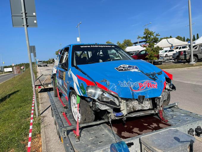 Peugeot 106 posadke Benčina-Kobal po nesreči | Foto: Gregor Pavšič