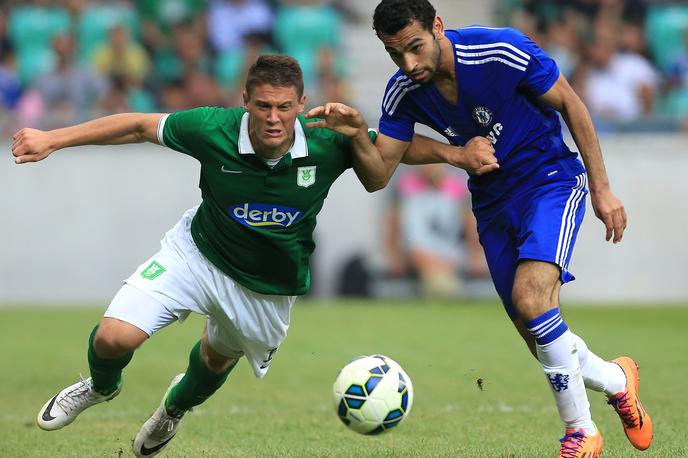 Filip Valenčič | Filip Valenčič v majici Olimpije na prijateljski tekmi proti Chelseaju leta 2014. | Foto Getty Images