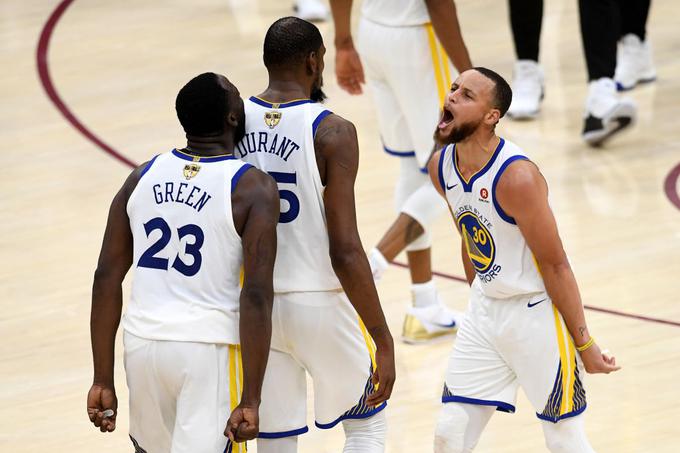 Draymond Green in Kevin Durant sta v zadnjih dneh zaradi sebičnosti Greena na nedavnem dvoboju proti Los Angeles Clippers na bojni nogi, Stephen Curry pa na seznamu poškodovanih. | Foto: Guliverimage/Getty Images