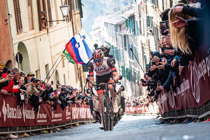 Tadej Pogačar Strade Bianche | Foto: Guliverimage