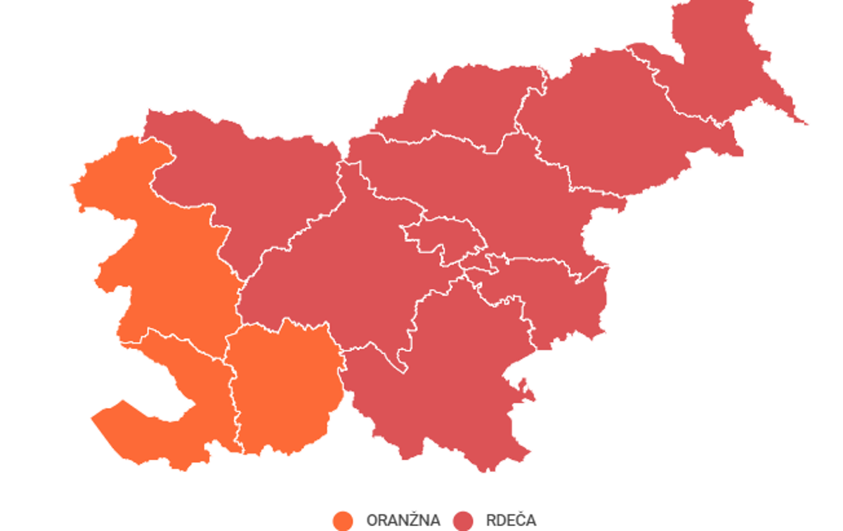 Rdeče regije | Foto Siol.net