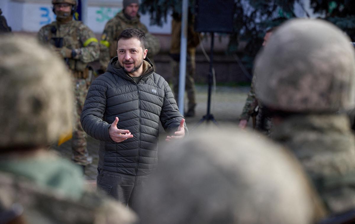 Volodimir Zelenski | Zelenski je naznanil, da Ukrajina gradi obrambne linije v dolžini več kot tisoč kilometrov. | Foto Reuters