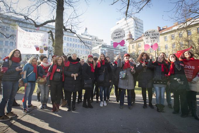 Stavka sindikatov javnega sektorja. | Foto: Bojan Puhek