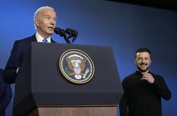 Biden predstavil Zelenskega: "Dame in gospodje, predsednik Putin." #video