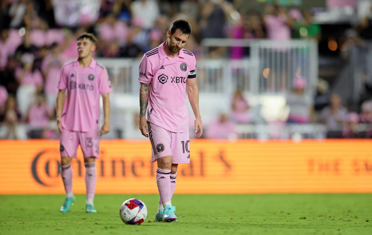 Inter Miami Lionel Messi | Messi se je vrnil po poškodbi in v igro vstopil v 55. minuti. | Foto Reuters