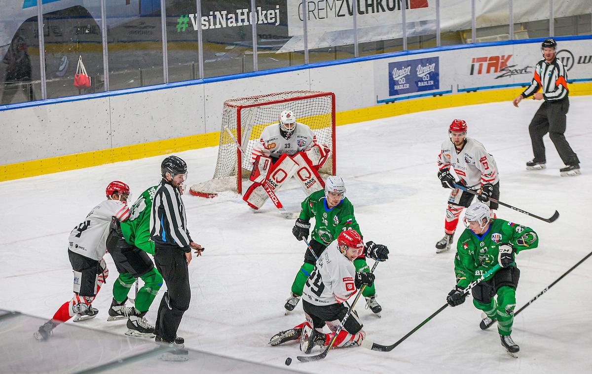 HK Olimpija HDD Jesenice | Ljubljančani so z zadetkoma ob koncu strli Jeseničane. | Foto Urban Meglič/Sportida