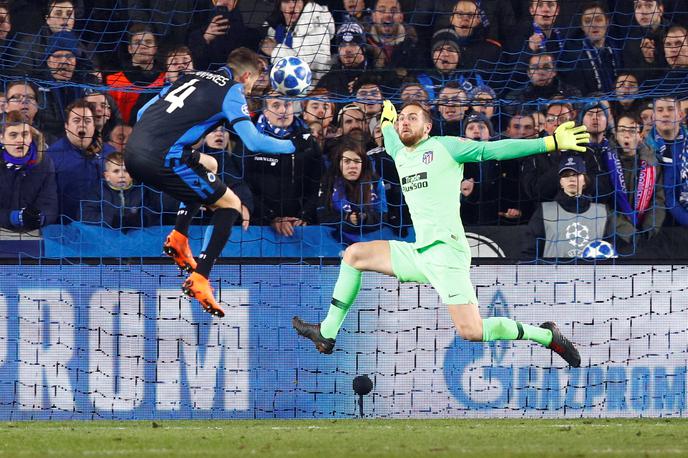 Jan Oblak | Jan Oblak je v Belgiji najbolj navdušil z atraktivno obrambo strela Luana Peresa. | Foto Reuters