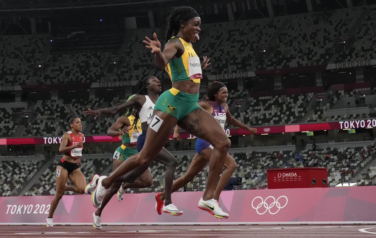 Elaine Thompson-Herah | Njen finalni izid 21,53 je drugi najboljši izid vseh časov. | Foto Guliverimage