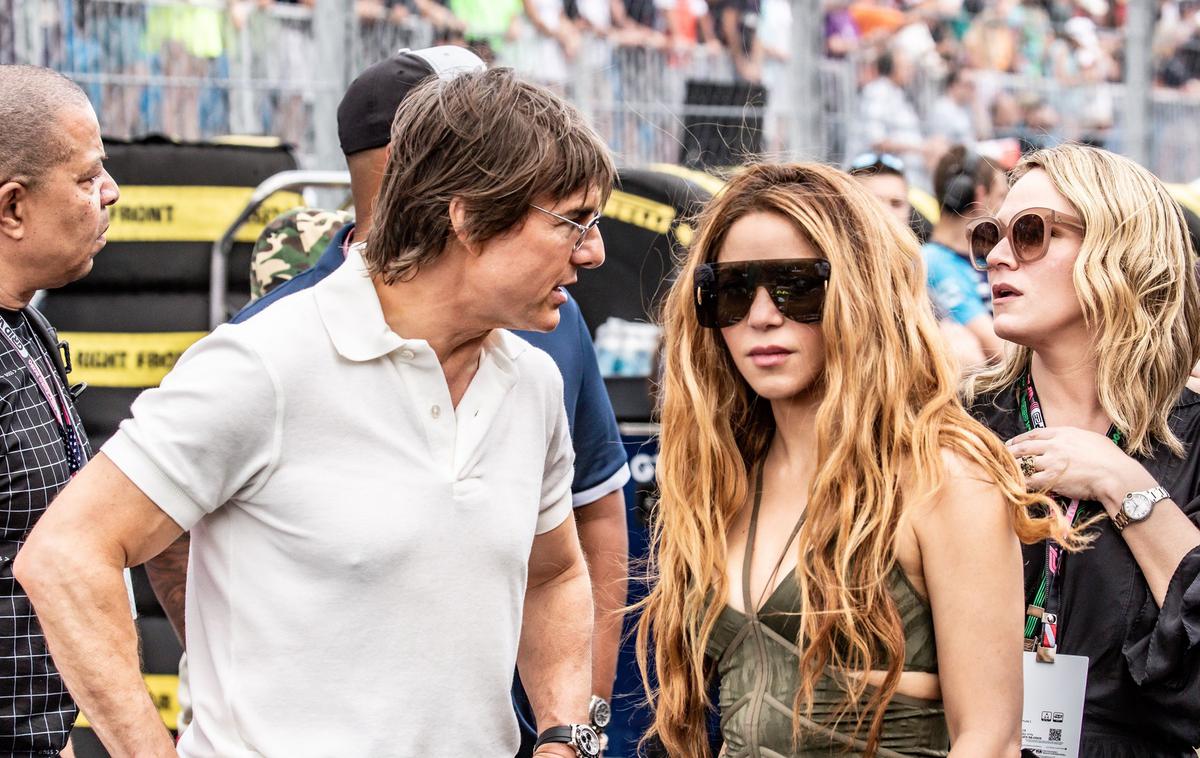 Shakira, Tom Cruise, Formula 1 Miami | Pred dobrima dvema tednoma sta se zvezdnika družila na dirki formule 1 v Miamiju. | Foto Profimedia