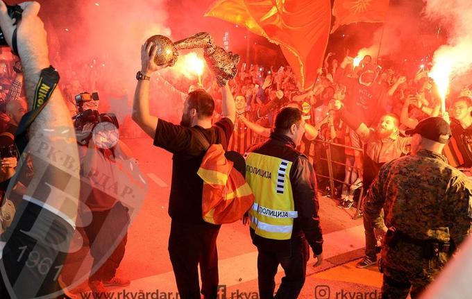 Sprejem Vardar | Foto: Denis Dukovski/RK Vardar