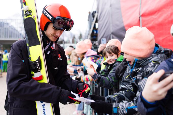 Karl Geiger je o slovenskem šampionu prav tako govoril z izbranimi besedami. | Foto: Guliverimage