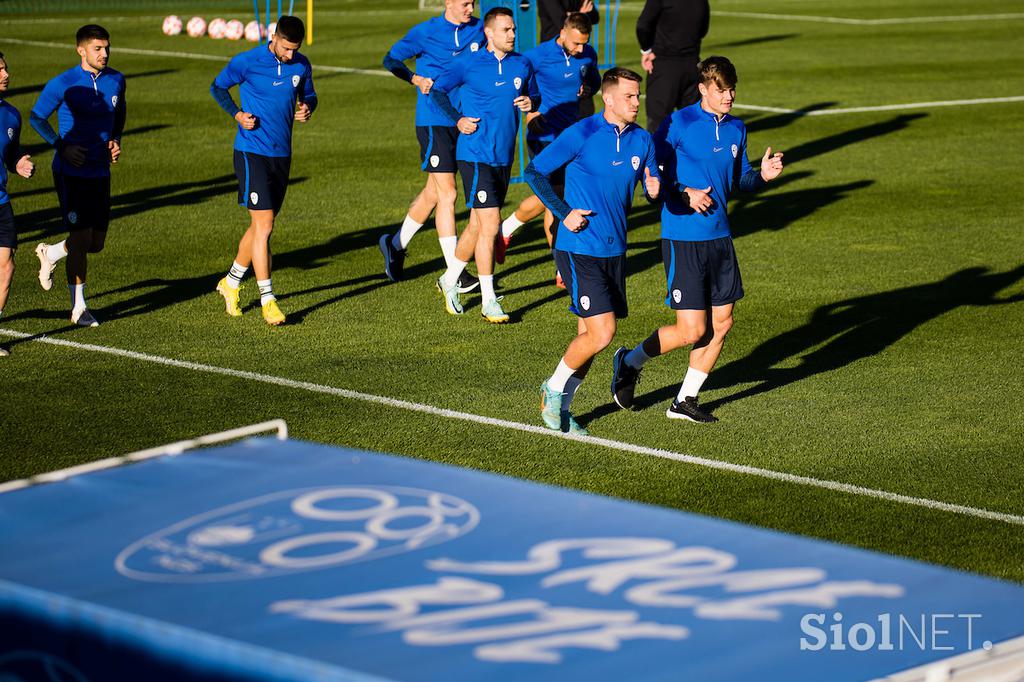 Slovenska nogometna reprezentanca trening