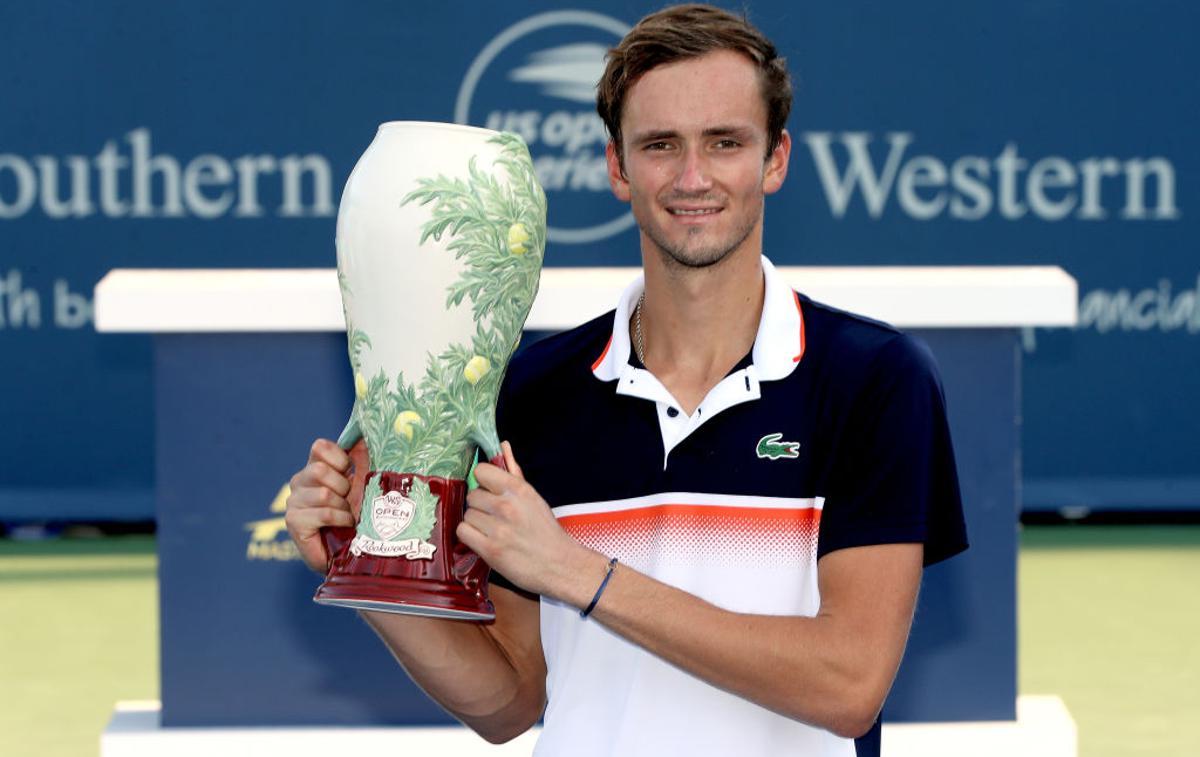 Danil Medvedev | Danil Medvedev se je z zmago v Cincinnatiju povzpel na 5. mesto lestvice ATP. | Foto Getty Images