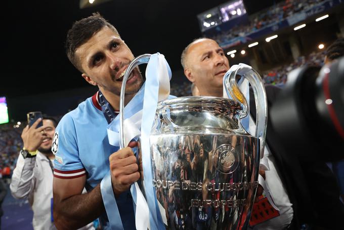 Rodri je v soboto Man City popeljal do evropskega naslova, v četrtek pa bo poskušal znova zagreniti življenje številnim nogometašem Interja. | Foto: Reuters