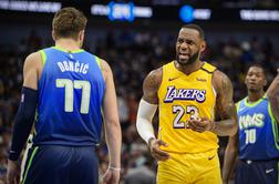 Kakšna pohvala! Kapetan LeBron James pobožal dušo Luki Dončiću.