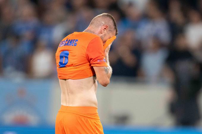 Razočaranje Luke Bobičanca, ki se je prejšnji teden v Celju vpisal med strelce, tokrat pa izgubil z 0:5. | Foto: Guliverimage