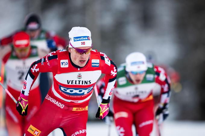 Johannes Klaebo se veseli nove zmage. | Foto: Guliverimage