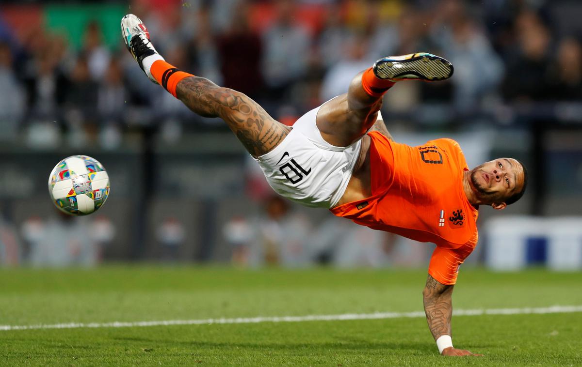 Memphis Depay | Memphis Depay odhaja v Barcelono. | Foto Reuters