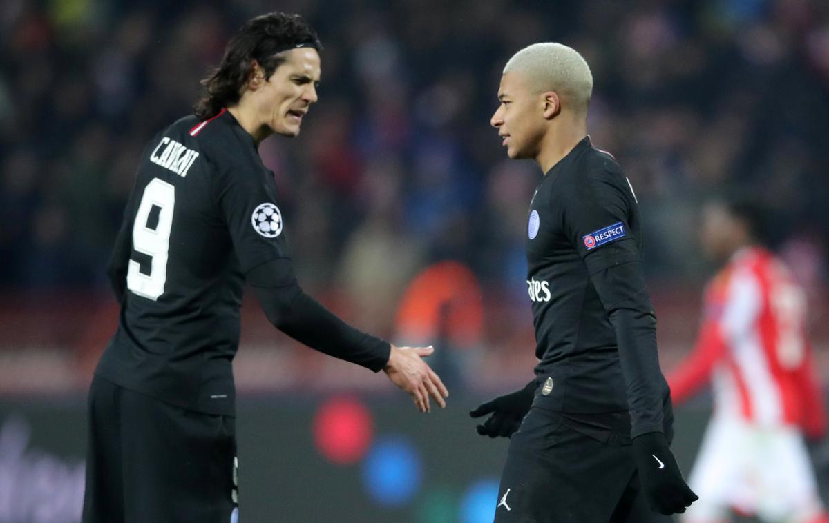 Mbappe Cavani | PSG je z zadetkom Kyliana Mbappeja ugnal Nantes Reneja Krhina. | Foto Reuters