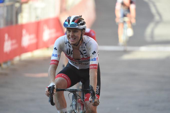 Krstno je nastopil na Strade Bianche in bil sedmi. | Foto: Guliverimage/Getty Images