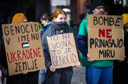 V Ljubljani shod v podporo Palestini. Organizatorji: "Gaza postaja pokopališče." #foto #video