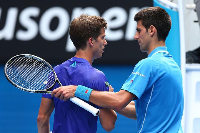 Aljaž Bedene in Novak Đoković sta se na igrišču pomerila trikrat in vse dvoboje je dobil Srb. | Foto: Guliverimage/Getty Images