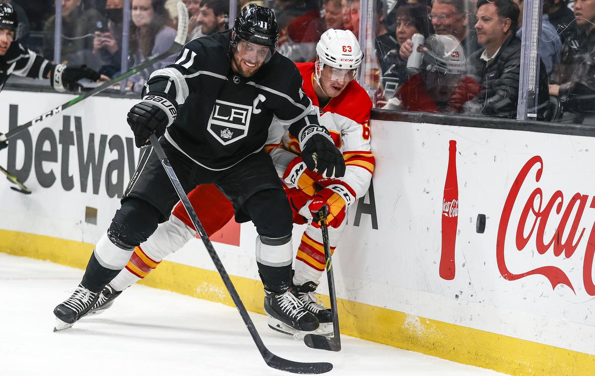 Anže Kopitar Kings Flames | Anže Kopitar je podal za oba gola LA Kingsov. | Foto Guliver Image