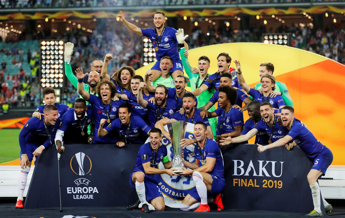 Liga Europa, finale, Chelsea | Nogometaši Chelseaja so zmagovalci lige Europa. | Foto Reuters