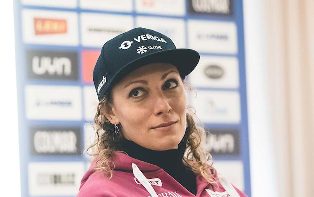 Ilka Štuhec | Ilka Štuhec je na drugem treningu smuka v Crans Montatni postavila 25. najhitrejši čas. | Foto Grega Valančič/Sportida