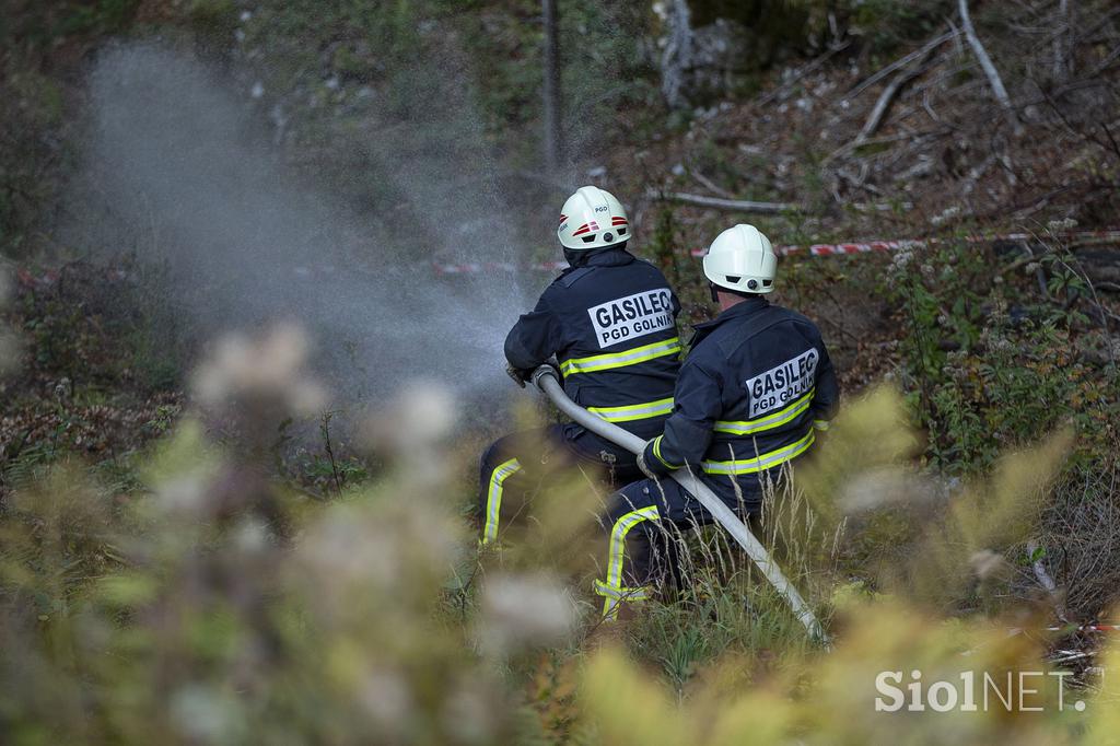 Gasilska vaja na domu pod Storžičem