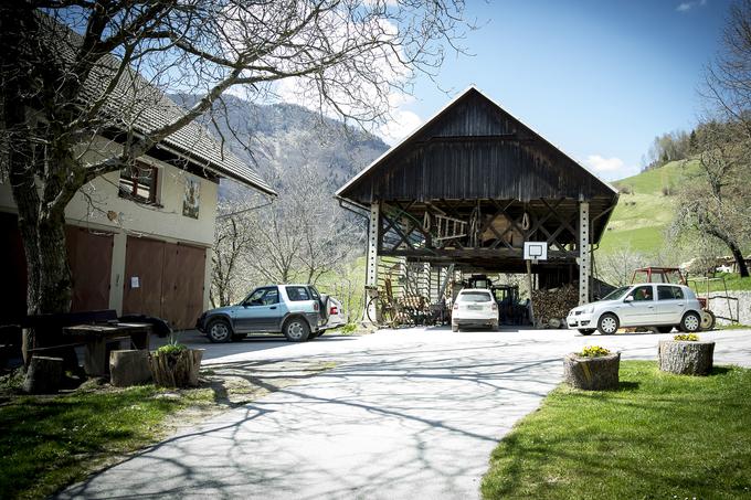 Kozolec pred hišo je pogorel dvakrat. Prvič med vojno, ko so vas požgali, leta 1987 pa je vanj priletela protitočna raketa in jim ga požgala do tal. | Foto: Ana Kovač