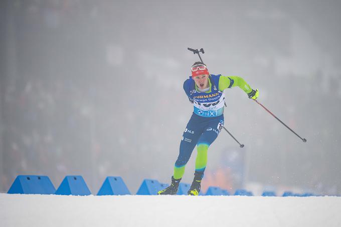 Toni Vodmar je celo tekmo tekel sam. | Foto: Grega Valančič/Sportida