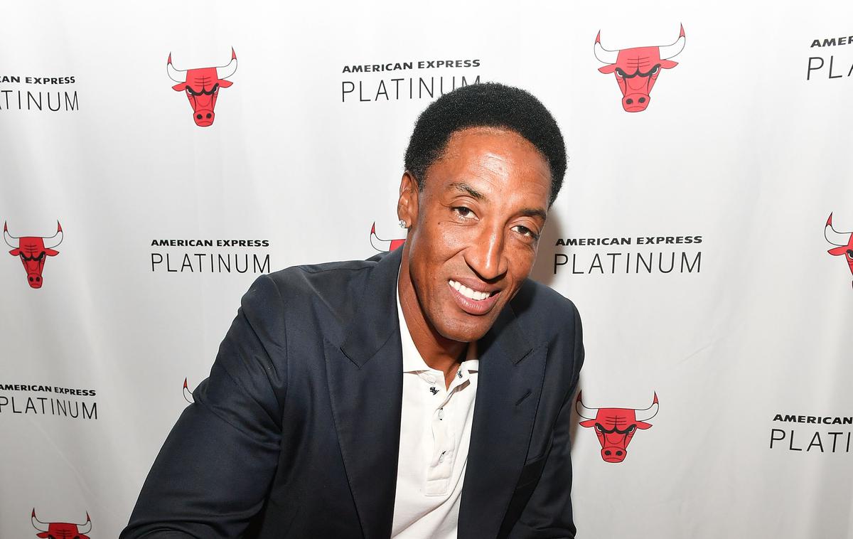 Scottie Pippen | Scottie Pippen je največje uspehe v karieri dosegal v dresu Chicaga Bulls, leta 1992 pa je z ZDA osvojil zlato medaljo na OI v Barceloni. | Foto Getty Images