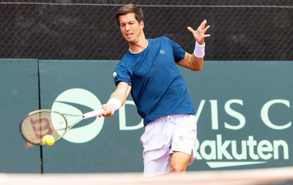 Slovenija Estonija Davisov pokal Aljaž Bedene | Aljaž Bedene je dobil obračun v treh nizih. | Foto Matic Klanšek Velej/Sportida