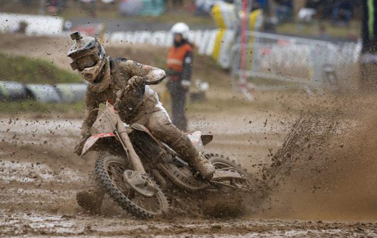 Tim Gajser Latvija Honda | Tim Gajser se je na blatnih dirkah letos znašel zelo dobro (z izjemo druge vožnje v Aguedi). | Foto Honda Racing/ShotbyBavo