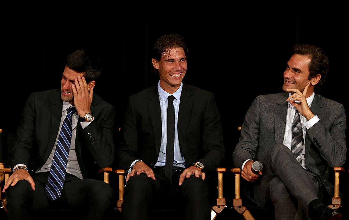 Roger Federer, Rafael Nadal, Novak Đoković | Novak Đokovič, Rafael Nadal in Roger Federer so teniški igralci, ki že dolga leta dominirajo na teniških igriščih. | Foto Gulliver/Getty Images