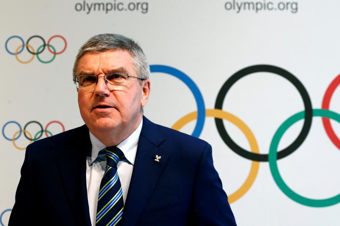 MOK Thomas Bach | Predsednik Mednarodnega olimpijskega komiteja Thomas Bach bo prek telefonske konference mednarodne organizacije, nacionalne komiteje in športnike seznanil s trenutnim položajem, ki je posledica pandemije novega koronavirusa, govorili pa bodo tudi o kvalifikacijah za OI. | Foto Reuters