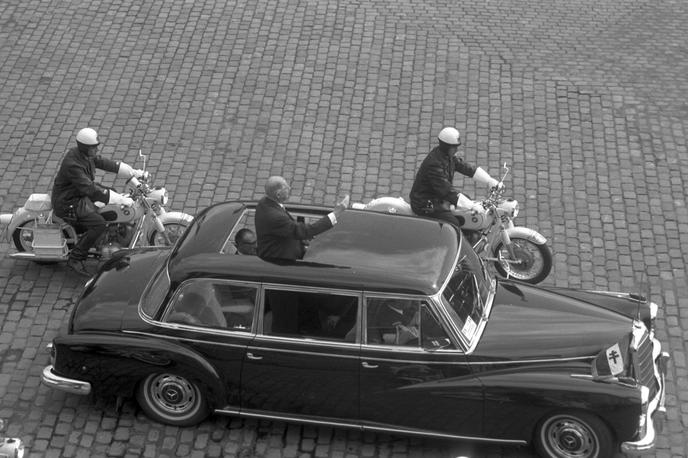 Charles de Gaulle | Francoski predsednik Charles de Gaulle na obisku v Münchnu septembra 1962, dobra dva tedna po poskusa atentata nanj v pariškem predmestju | Foto Guliverimage