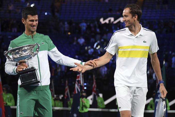 Novak Đoković in Daniil Medvedjev se že od nekdaj dobro razumeta. | Foto: Guliverimage/Vladimir Fedorenko