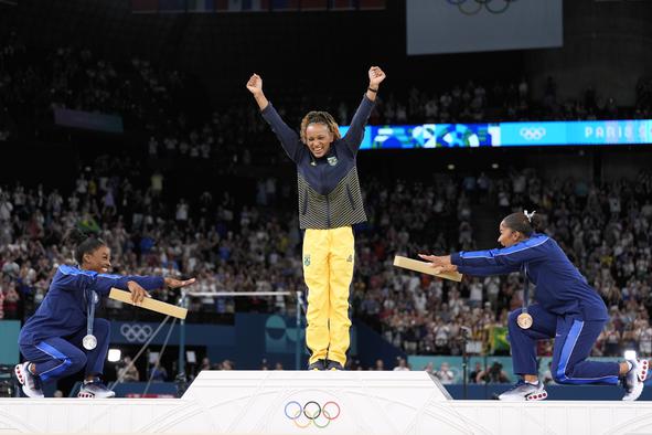 Brazilka, ki se ji priklanja tudi kraljica gimnastike Simone Biles #video