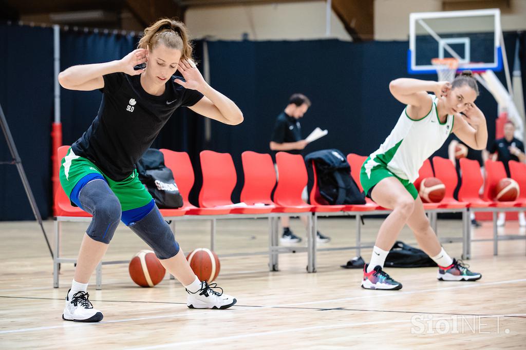 Trening ženske košarkarske reprezentance