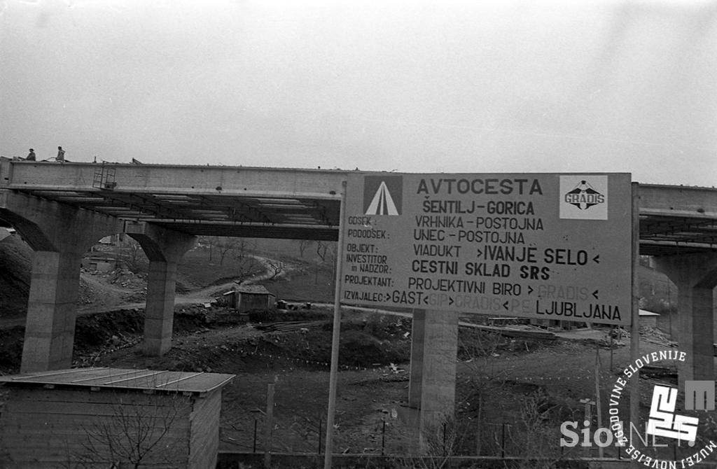 viadukt Ravbarkomanda nekoč