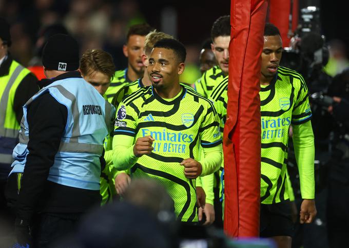 Gabriel Jesus je zadel za vodstvo Arsenala z 1:0. | Foto: Reuters