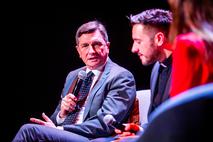 Dobrodelni večer Martin Golob Borut Pahor