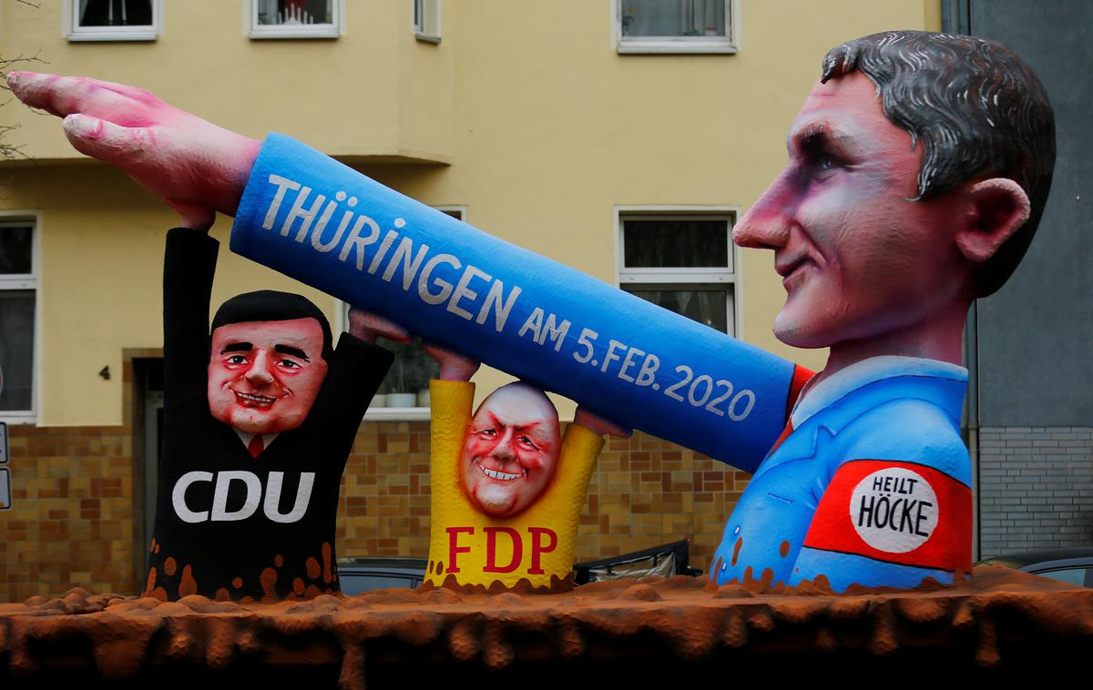 AfD v Turingiji | V Turingiji je urad za varstvo ustave AfD z njenim zloglasnim vodjo Björnom Höckejem že marca 2021 označil za dokazano ekstremistično. | Foto Reuters