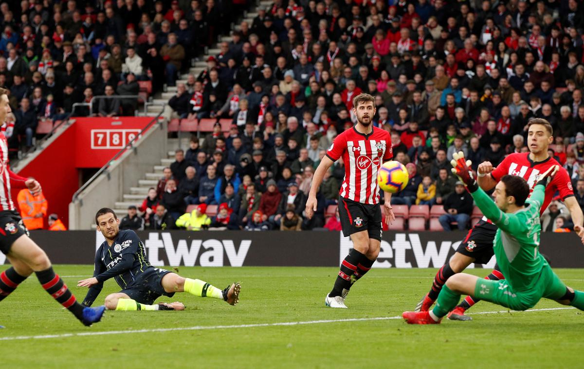 Southampton Manchester City | Manchester City se je povzpel na drugo mesto v angleškem prvenstvu. | Foto Reuters